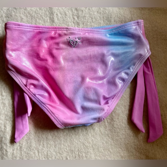 Justice Girls Tankini appears to be size 7/8 small stain see photo - Picture 4 of 6